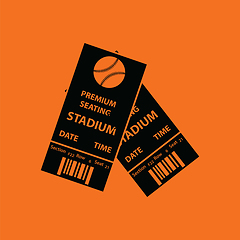 Image showing Baseball tickets icon
