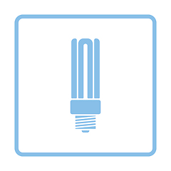 Image showing Energy saving light bulb icon