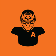 Image showing American football player icon