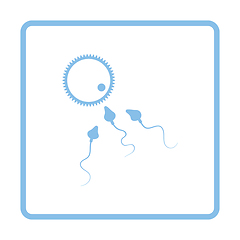 Image showing Sperm and egg cell icon