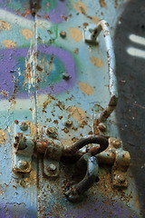 Image showing Old rusty door