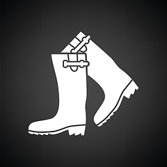 Image showing Hunter\'s rubber boots icon