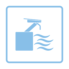 Image showing Diving stand icon