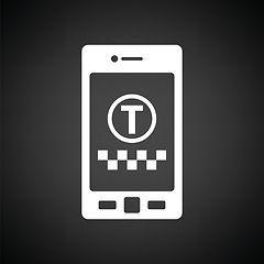 Image showing Taxi service mobile application icon