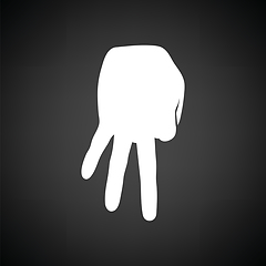 Image showing Baseball catcher gesture icon