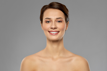 Image showing beautiful young woman with bare shoulder