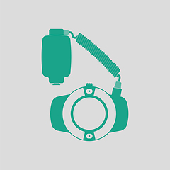 Image showing Icon of portable circle macro flash