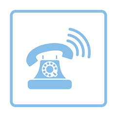 Image showing Old telephone icon