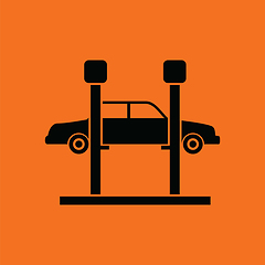 Image showing Car lift icon