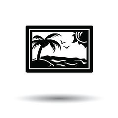 Image showing Landscape art icon