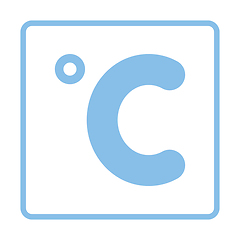 Image showing Celsius degree icon