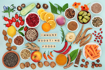 Image showing Immune Boosting Vegan Food for Good Health 