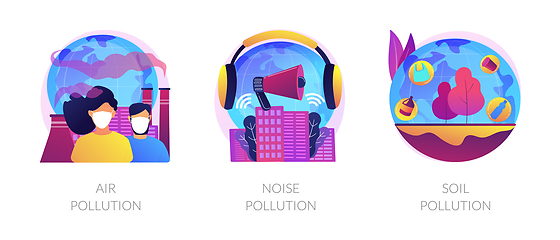 Image showing Ecology problems vector concept metaphors