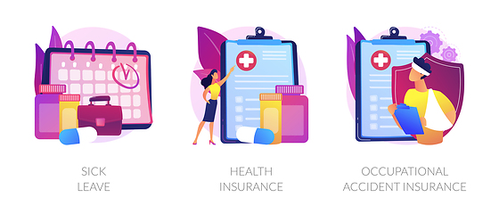 Image showing Worker healthcare system vector concept metaphors