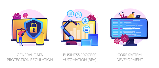 Image showing Information management vector concept metaphors