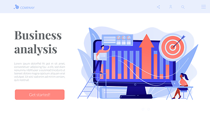 Image showing Business Intelligence concept landing page.