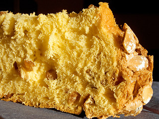 Image showing Slice of panettone
