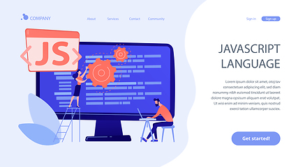 Image showing JavaScript concept landing page.