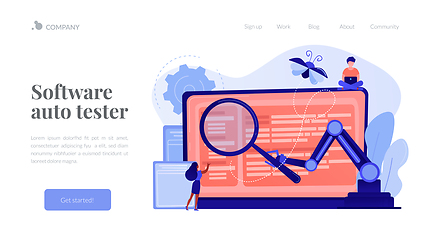 Image showing Automated testing concept landing page.