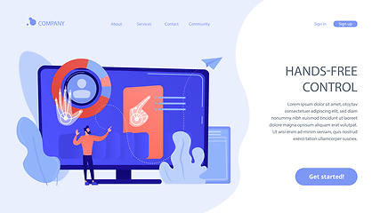 Image showing Gesture recognition concept landing page.