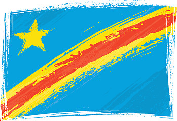Image showing Democratic Republic of the Congo flag