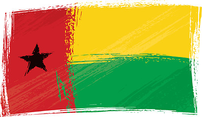 Image showing Grunge Guinea-Bissau flag