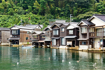 Image showing Traditional old village in Kyoto