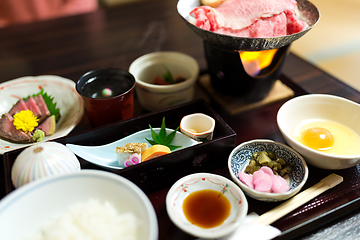 Image showing Japanese sukiyaki