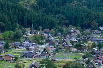 Image showing Traditional and Historical Japanese village Shirakawago