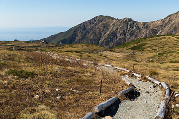 Image showing Mount Tate with hiking trail