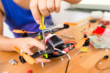 Image showing Installation of drone 