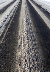 Image showing track from the wheels