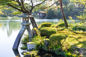 Image showing Japanese garden in Kanazawa