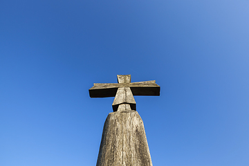 Image showing Wooden cross