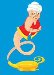 Image showing Genie from bottle