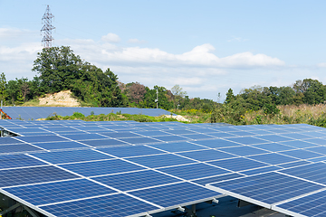 Image showing Solar panel plant