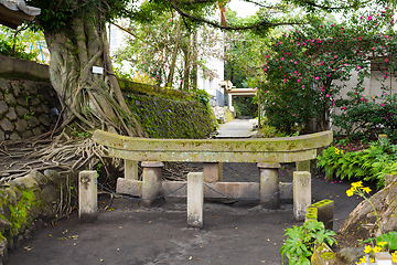 Image showing Kurojin buried torii