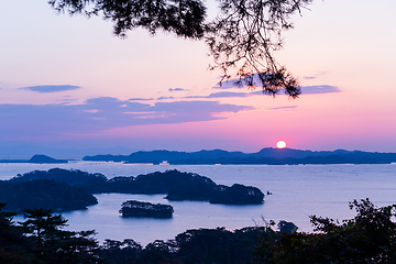 Image showing Matsushima at sunrise