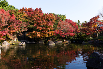 Image showing Traditional Japanese Kokoen Garden in Autumn