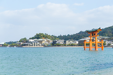 Image showing Itsukushima Shrine in Miyajima of Japan