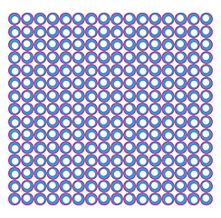 Image showing A pattern of circles vector or color illustration