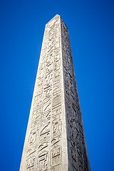 Image showing Obelisk of Luxor in Concorde square, Paris