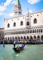 Image showing VENICE, ITALY - JUNE 27, 2016: San Marco area full of turists