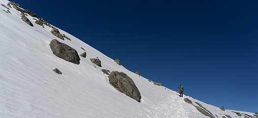 Image showing Mountain Himalata Summit in Nepal