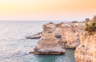 Image showing Italy, Santo Andrea cliffs in Puglia