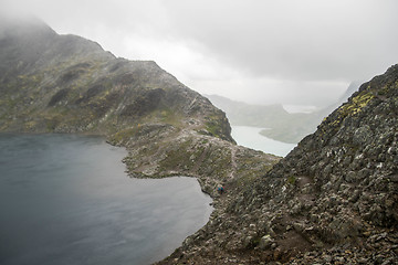 Image showing Mountain hiking in Norway