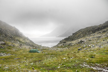 Image showing Mountain hiking in Norway