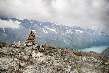 Image showing Mountain hiking in Norway