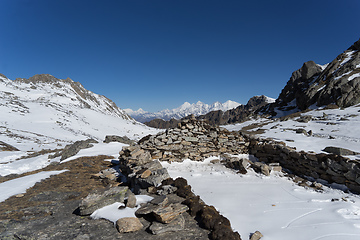 Image showing Mountain Himalata Summit in Nepal