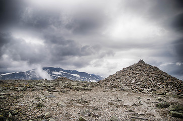 Image showing Mountain hiking in Norway